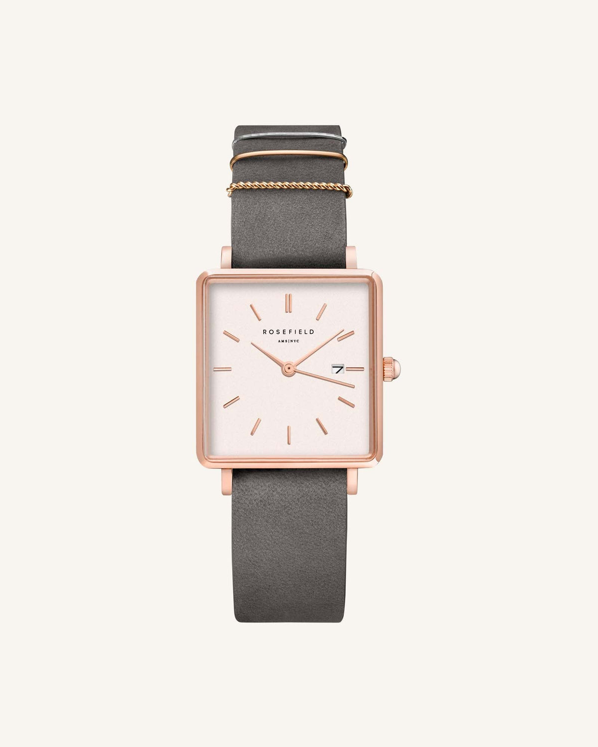 Elephant Grey Rose gold Strap leftcolumn