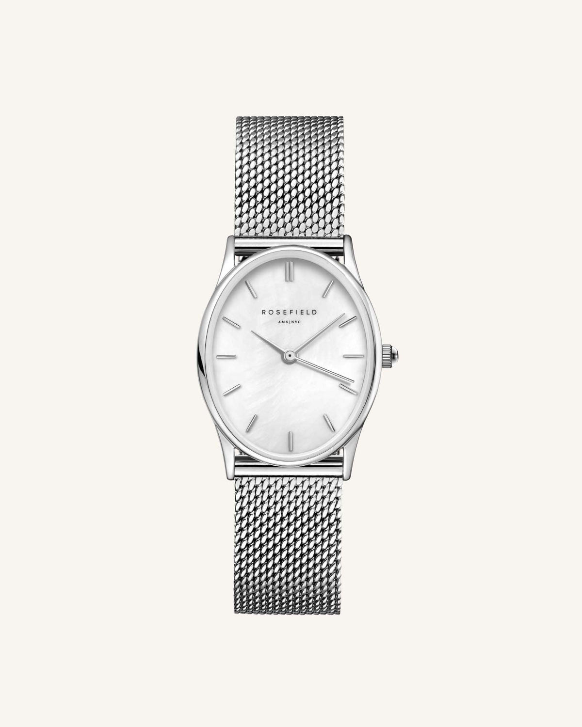 Oval Pearl Silver Mesh leftcolumn