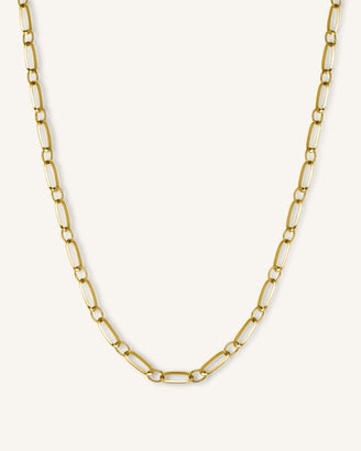 Oval Chain Necklace Gold leftcolumn