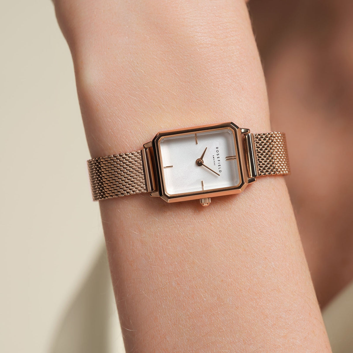 Octagon XS Mesh Rose Gold leftcolumn