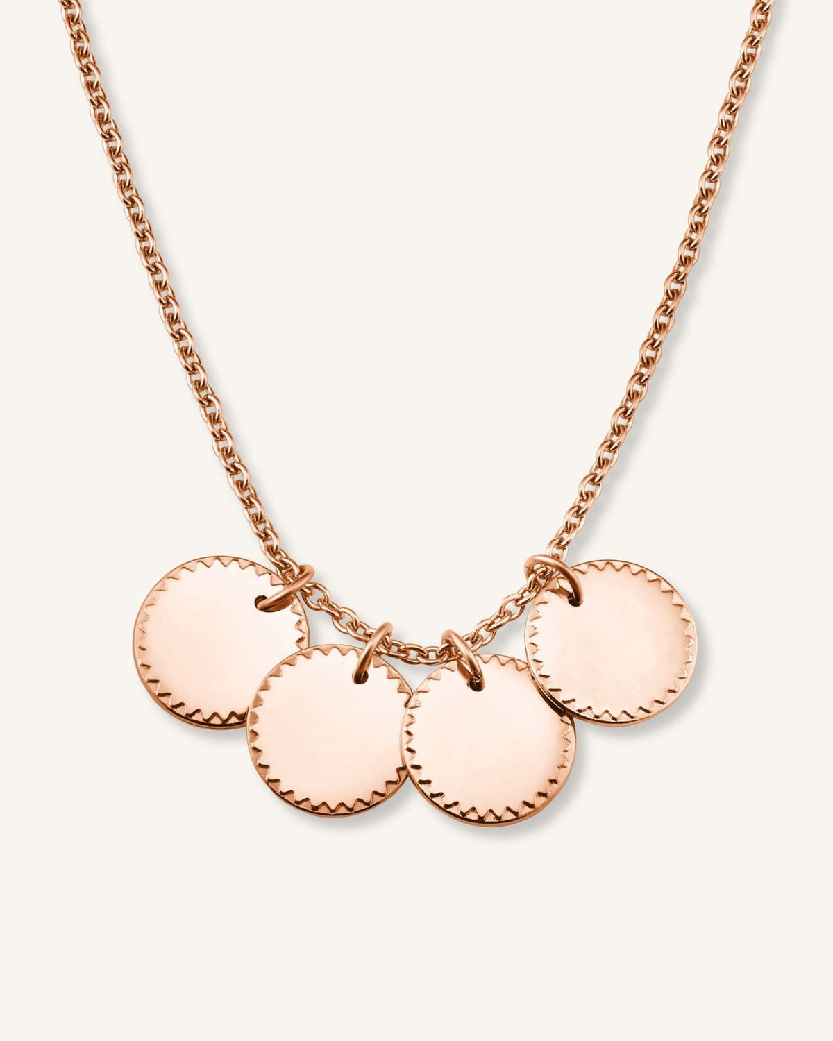 4 Coin Charm Necklace JN4CG-J517,leftcolumn,