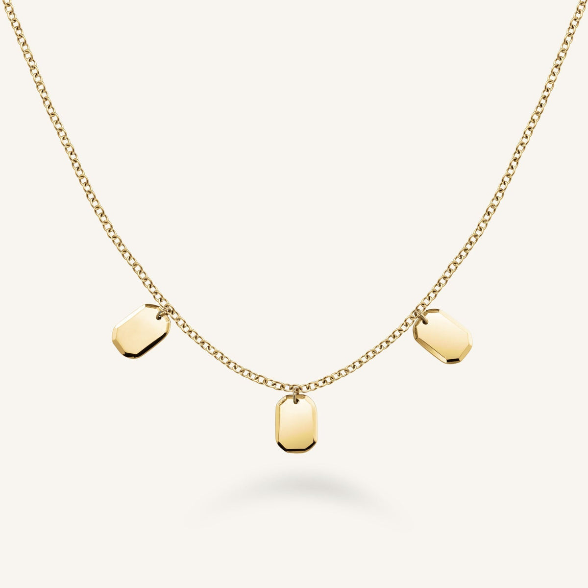 Triple Octagon Necklace JNTOG-J849,leftcolumn,