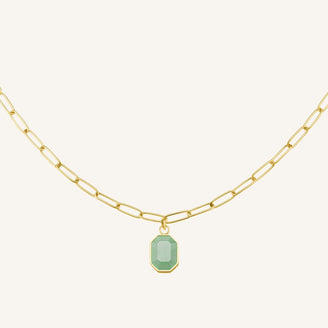 Geometric Gemstone Necklace JNGGG-J664,leftcolumn,