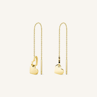 Double Heart Earrings JEDHG-J686,leftcolumn,
