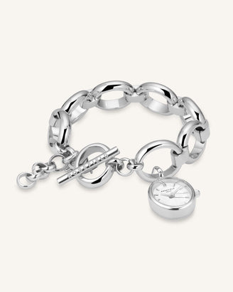 Oval Charm Chain Silver-Engraved SWSSS-OV14_Engrave,leftcolumn