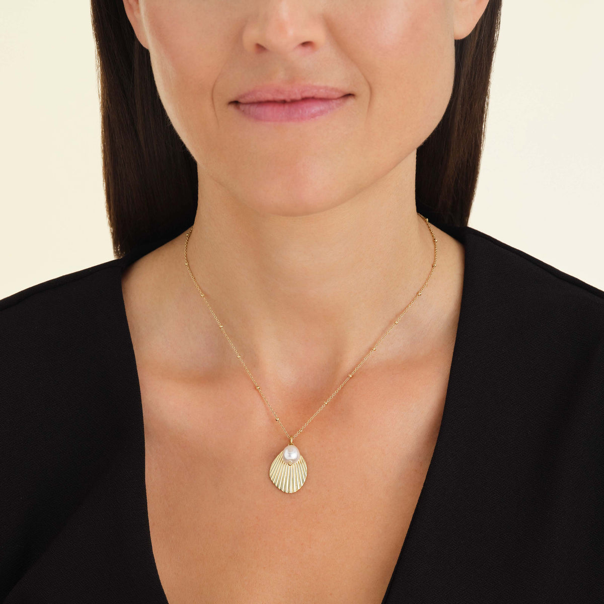 Shell and pearl necklace JSPNG-J159,leftcolumn