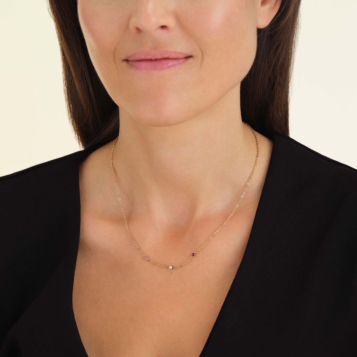 3 Birthstone Necklace N-Gold-3,leftcolumn,