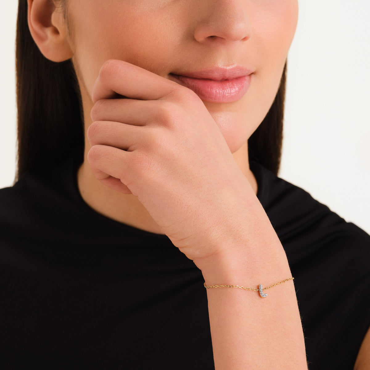 Crystal Letter L Bracelet leftcolumn