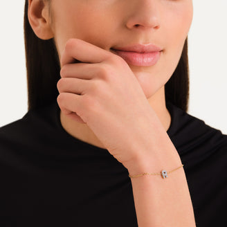 Crystal Letter R Bracelet leftcolumn