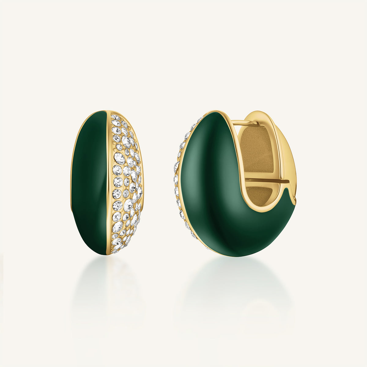 Enamel Pave Hoops leftcolumn