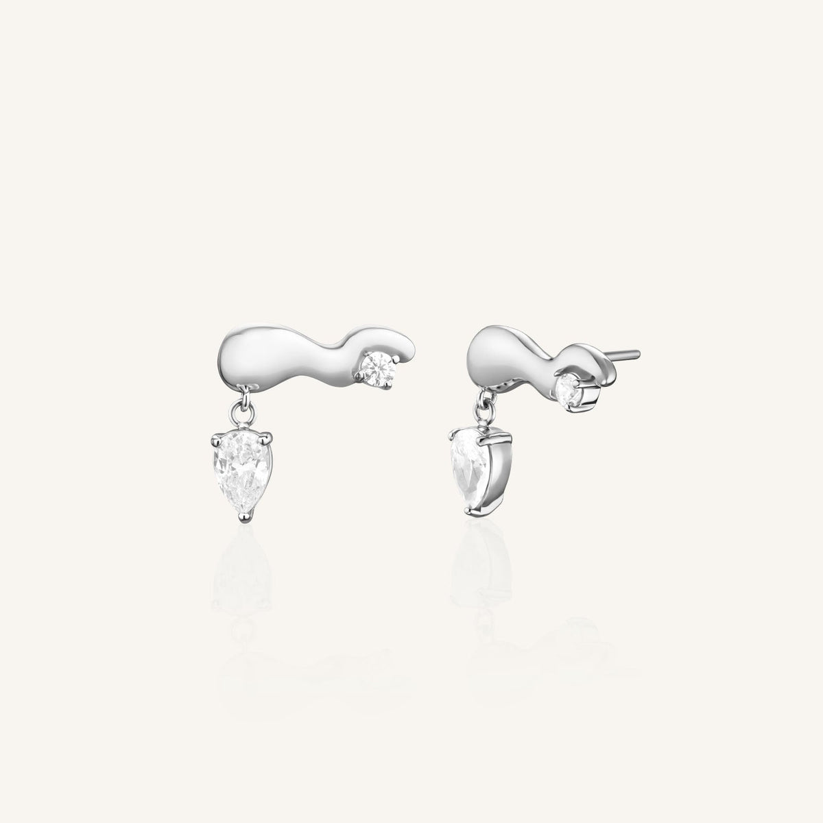 Crystal Wave Studs JEWSG-J1300,leftcolumn