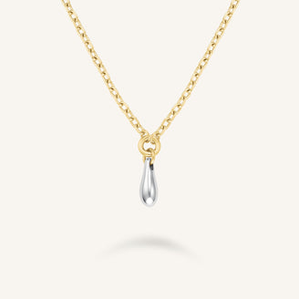 Duotone Drop Necklace leftcolumn,