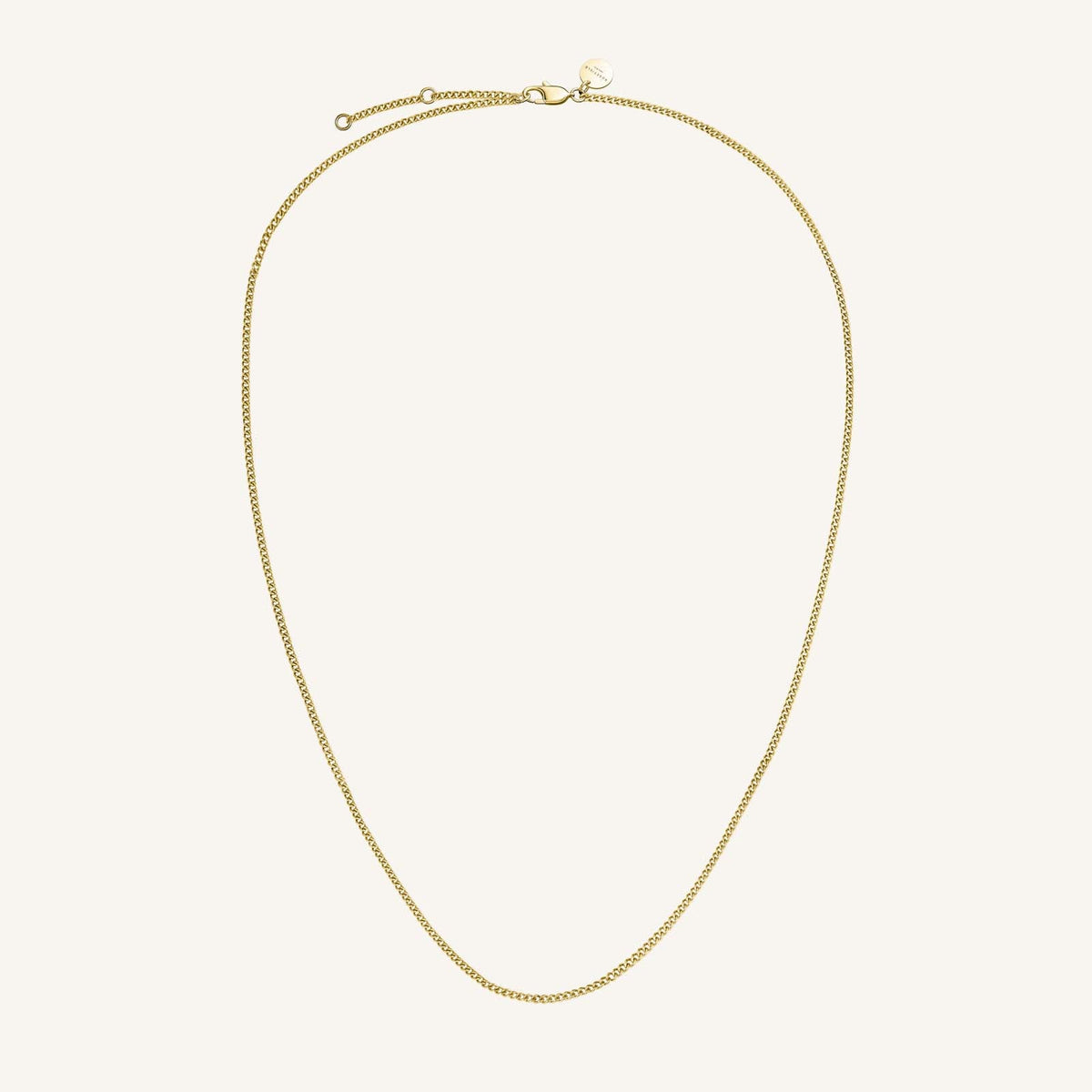 Flat Curb Necklace leftcolumn,JNFCG-J622