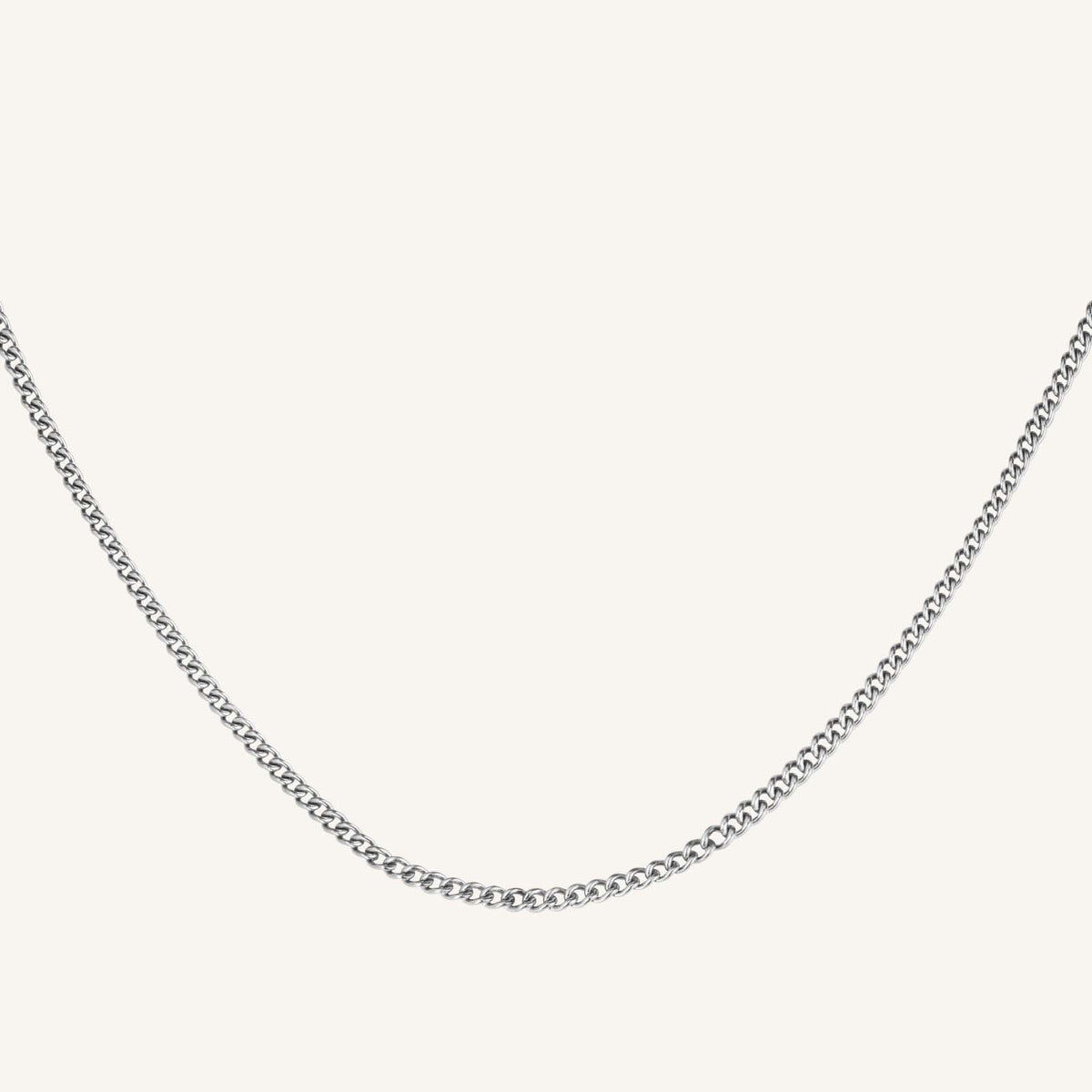 Flat Curb Necklace leftcolumn,JNFCG-J622