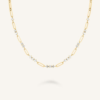 Graduated Crystal Necklace JNGCG-J1018,leftcolumn,