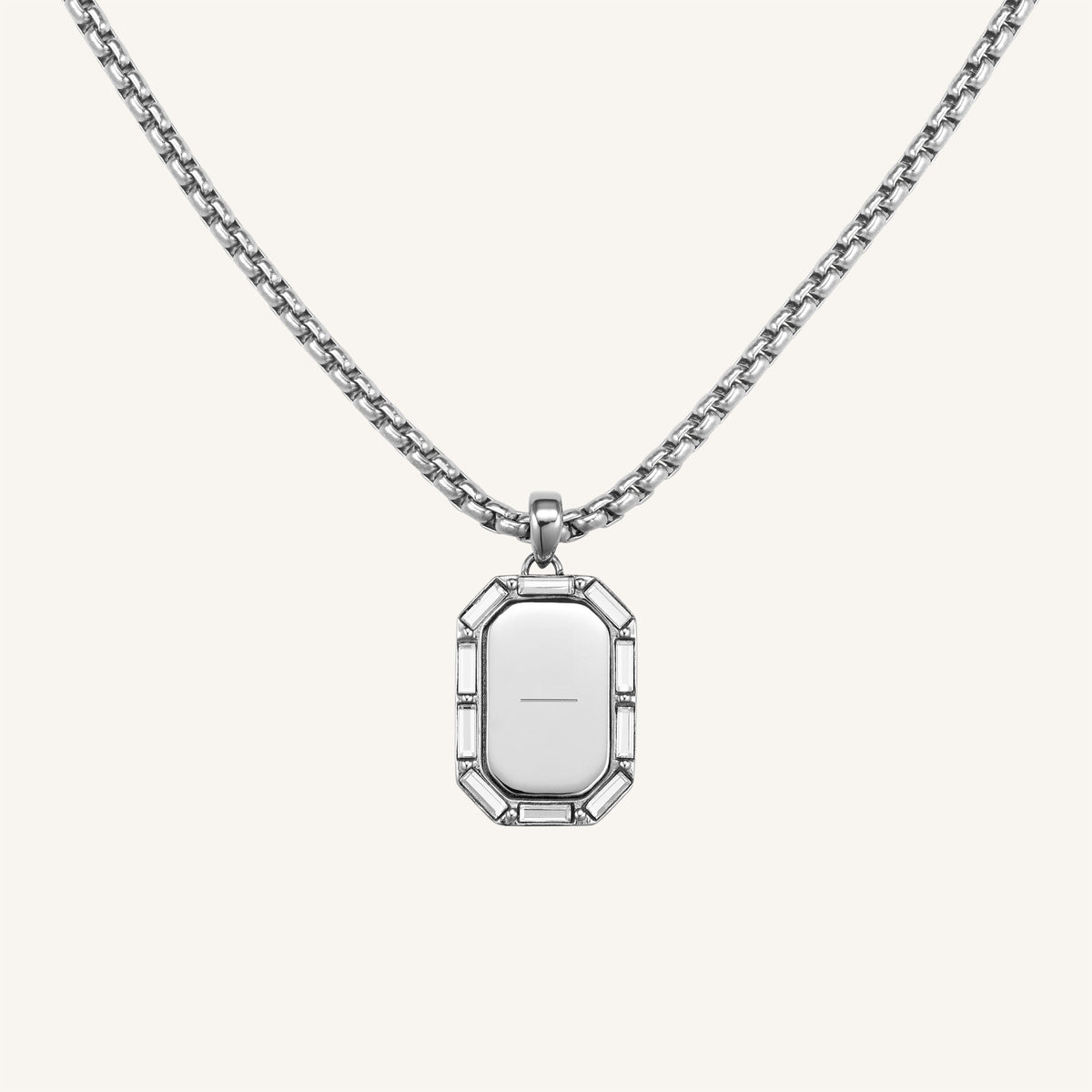 Octagon Baguette Necklace JNOBG-J1147,leftcolumn