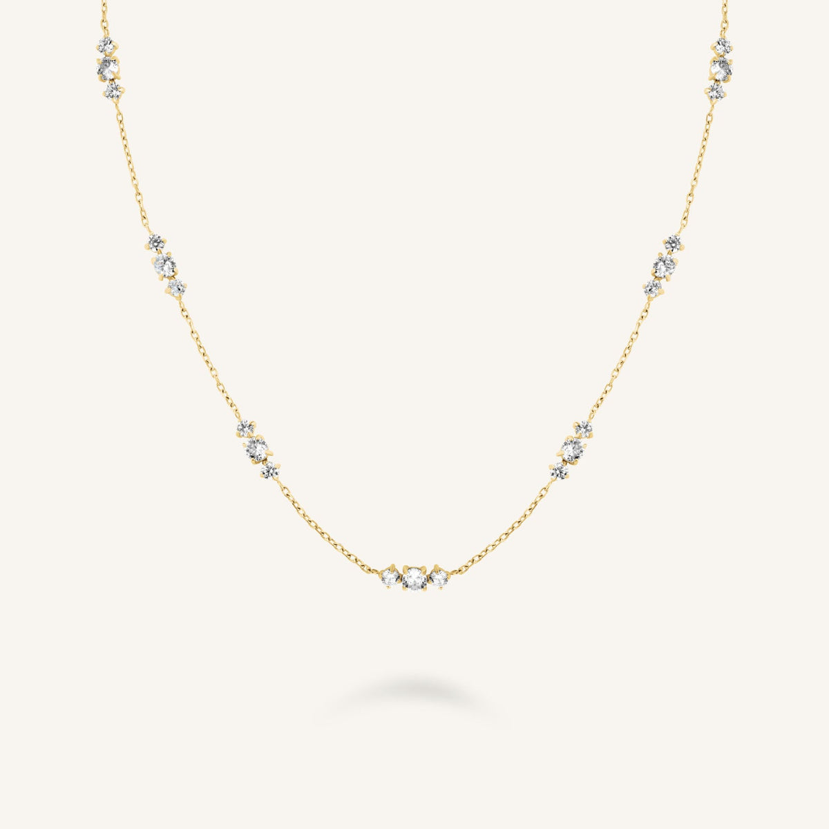 Triple Crystals Necklace JNTCG-J1015,leftcolumn,