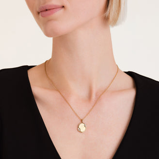 Vintage Oval Necklace JNVOG-J1150, leftcolumn