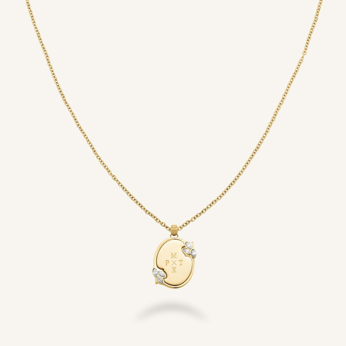 Vintage Oval Necklace JNVOG-J1150, leftcolumn