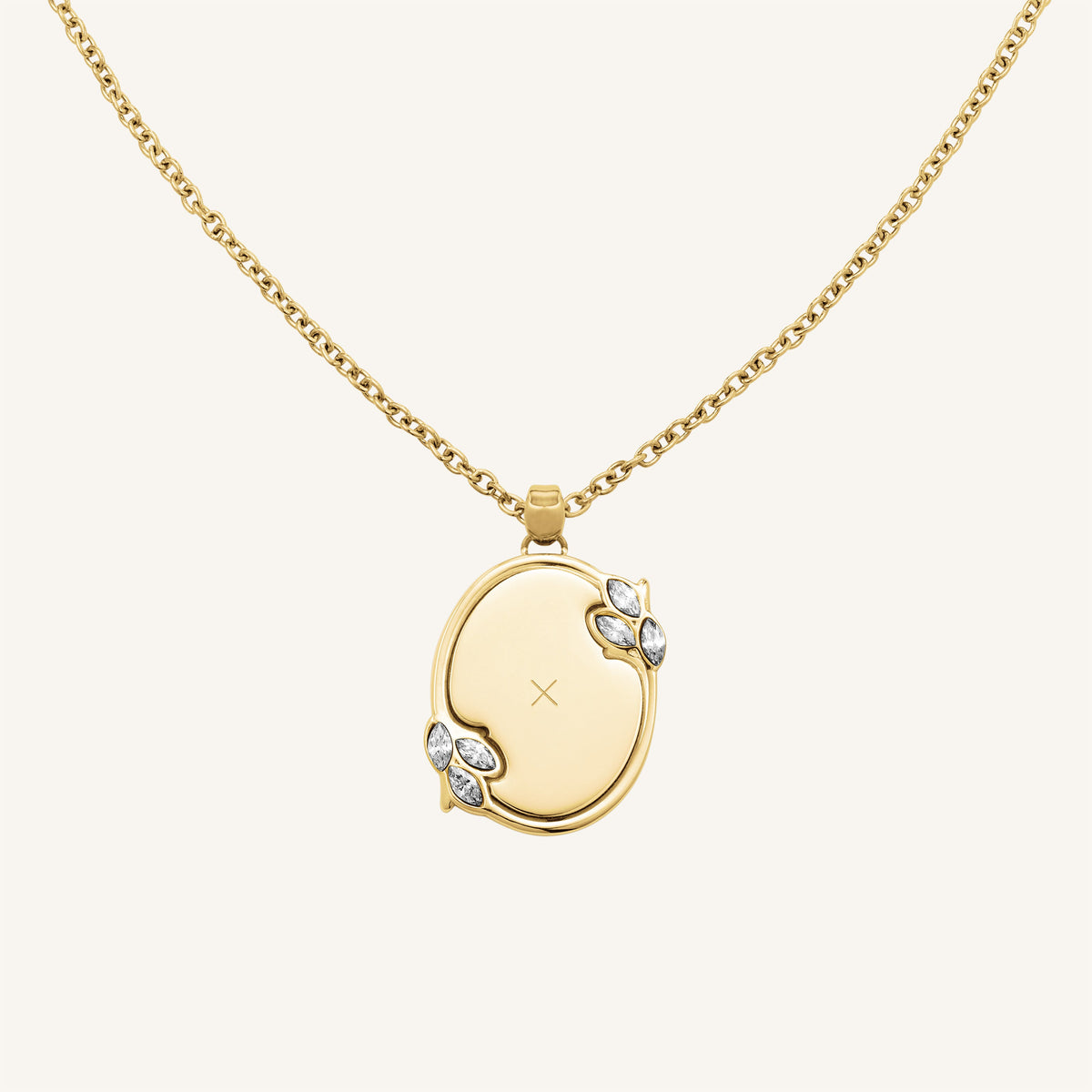 Vintage Oval Necklace JNVOG-J1150, leftcolumn