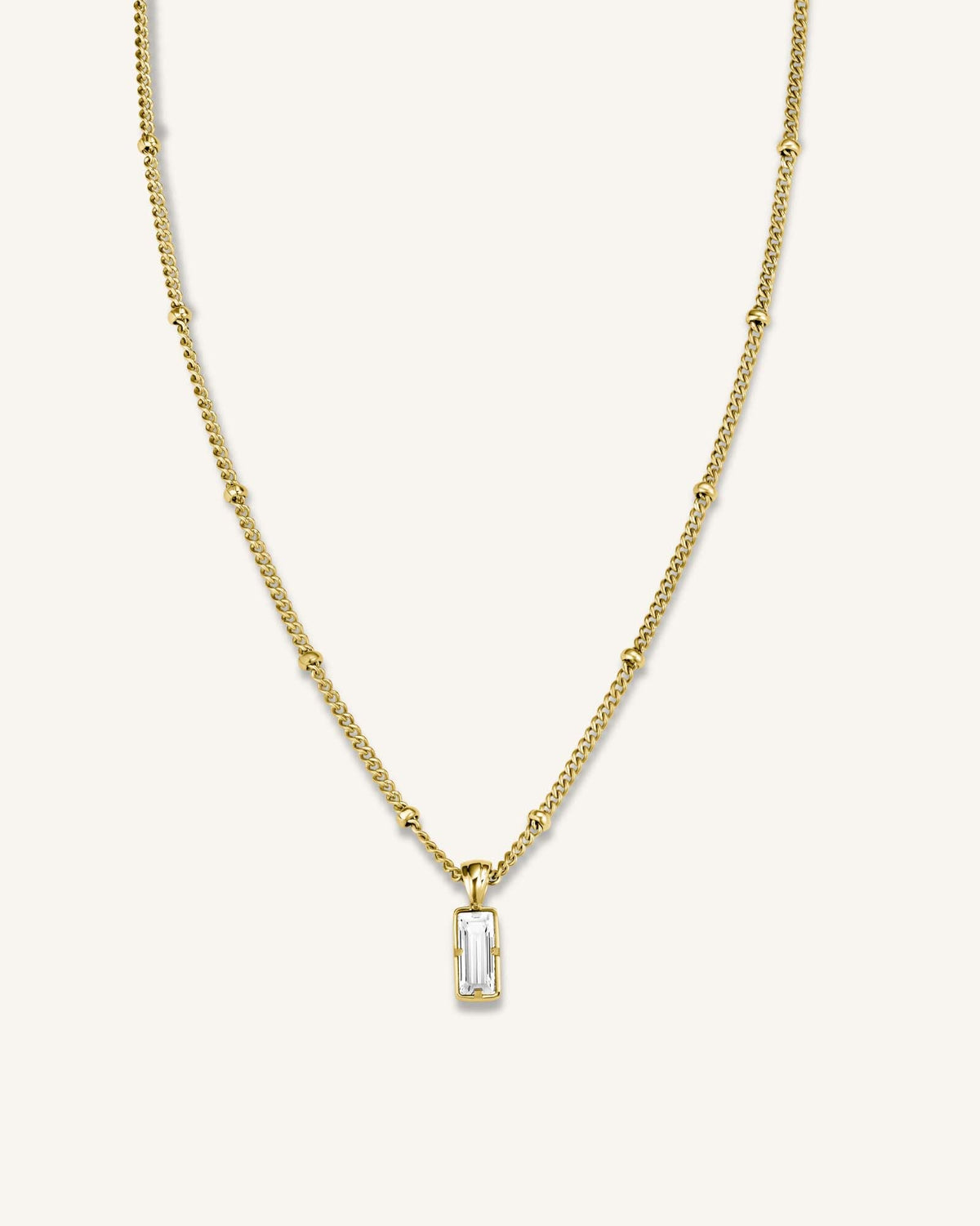 Necklace With Baguette Crystal leftcolumn