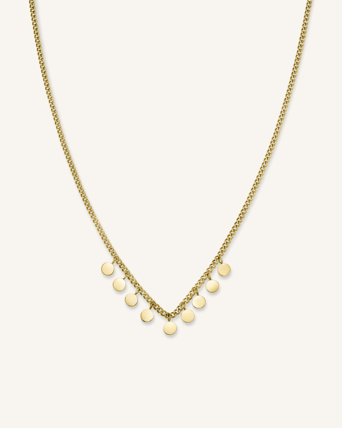 Necklace Multi Micro Coins leftcolumn,JTNMG-J444