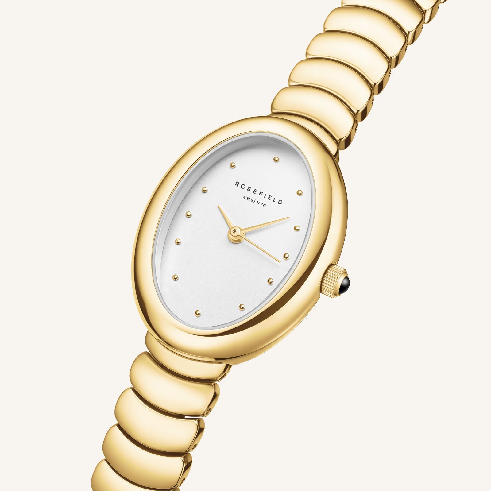Rosefield Ovale White Gold Ladies Watch - Image 2