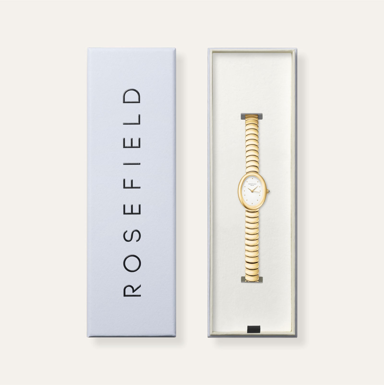 Rosefield Ovale White Gold Ladies Watch - Image 6