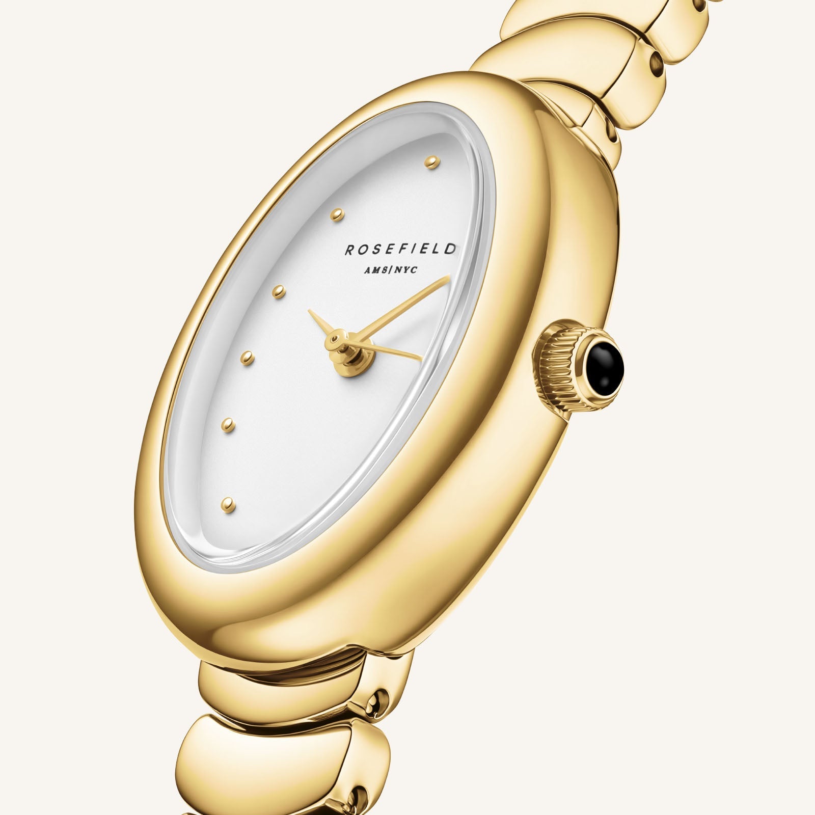 Rosefield Ovale White Gold Ladies Watch - Image 4